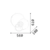 Ideal lux FRAME PL CERCHIO Wandleuchte Deckenleuchte in Produktbild-Vorschau 3