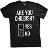 Sprüche T-Shirt Herren Are You Childish schwarz XL Produktbild-Vorschau 1