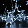 138 LED Stern Lichtervorhang Kaltweiß Lichterkette 8 Produktbild-Vorschau 9