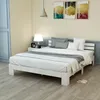A bedroom scene with a white bed frame and bedding. Náhled obrázku produktu