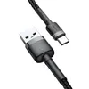 Baseus Ladekabel Nylonkabel USB/USB-C QC3.0 3A 1M schwarz Produktbild-Vorschau 9