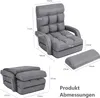 COSTWAY Klappsofa verstellbar, Bodenstuhlsofa mit Armlehnen Produktbild-Vorschau 7