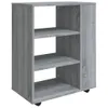 vidaXL Armoire à roulettes Gris Sonoma 60x35x75 cm Bois Voir les images du produit 1