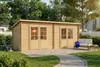 Alpholz Gartenhaus Maria Twin aus Holz in Naturbelassen mit Produktbild-Vorschau 5