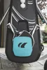 Close-up of a table tennis robot's ball holder and branding. Produktbild-Vorschau