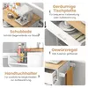 A collage of images showcasing different features of a kitchen cart. Podgląd zdjęcia produktu