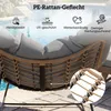 Outsunny Schaukelstuhl Schaukelsessel mit Kissen wetterfest Produktbild-Vorschau 7