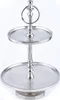étagère 2 étages Support de service Aluminium Annika Rond Voir les images du produit 2