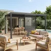 sweeek - Verstellbare Lamellenwand 130cm für Pergola Palace Produktbild-Vorschau 4