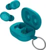 A set of teal wireless earbuds and their charging case, presented against a white background. Anteprima dell’immagine prodotto