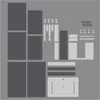 Waschtisch mit Unterschrank Badschrank Sink Gäste WC Produktbild-Vorschau 12