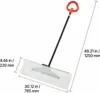 A snow shovel with dimensions indicated by measurement lines and text. Podgląd zdjęcia produktu