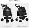 PawHut Poussette buggy pliable chien chat panier rangement Voir les images du produit 4