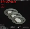 Vestavná svítidla LED, matný nikl, sada 3 kusů, 3xLED Náhled obrázku produktu 3
