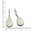 F Ohrhänger 925/- Sterling Silber 3,7cm weiß synth. Opal Produktbild-Vorschau 2