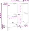 vidaXL Plattenschrank Räuchereiche 84,5x38x89 cm Produktbild-Vorschau 8