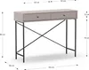 Marckeric - Beistelltisch Titan - Grau - 110x35x85cm Produktbild-Vorschau 7