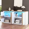Merax Hochglanz Sideboard mit RGB LED Beleuchtung und 4 Produktbild-Vorschau 15