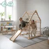 Drewniany domowy plac zabaw dla dzieci – domek z drabinkami Podgląd zdjęcia produktu 3
