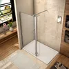 Walk in Duschkabine 60x200cm Duschwand mit 30x200cm Flipper Produktbild-Vorschau 3