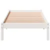 Massivholzbett Extra Lang ohne Matratze Weiß 90x220 Produktbild-Vorschau 4