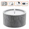 Candela LED da esterno effetto cemento con timer, Anteprima dell’immagine prodotto 3