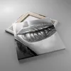 Bild auf Leinwand - Leinwandbild - Lippen Gesicht weiblich Produktbild-Vorschau 2