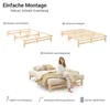 Homestyle4u Palettenbett Holzbett 140x200 cm Massivholzbett Produktbild-Vorschau 3