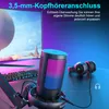 RGB Gaming Mikrofon mit Arm, 192kHz, Popfilter & Produktbild-Vorschau 6