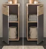 Bad Unterschrank "Tomaso" in Eiche und grau Kommode 37 x 87 Produktbild-Vorschau 3
