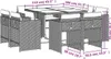 vidaXL 9-tlg. Garten-Essgruppe mit Kissen Braun Poly Rattan Produktbild-Vorschau 8