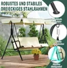 XMTECH Hollywoodschaukel 3-Sitzer mit verstellbarem Produktbild-Vorschau 5