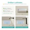 EMKE Aufsatzwaschbecken Keramik Rechteckig 450x320mm Weiß Produktbild-Vorschau 7