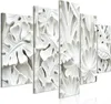 Italienischer Leinwand Leinwandbild - Alabaster Garden (5 Produktbild-Vorschau 1