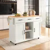 Carrello da cucina con piano di lavoro pieghevole, isola da Anteprima dell’immagine prodotto 3