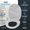 SANILO® WC-Sitz mit Absenkautomatik und Schnellverschluss Produktbild-Vorschau 3
