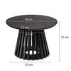 Couchtisch FineBuy Sofatisch Massivholz Schwarz 60x60x41cm Produktbild-Vorschau 3