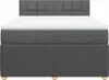 vidaXL Boxspringbett mit Matratze Dunkelgrau 140x190 cm Produktbild-Vorschau 6
