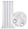 MEBLEODNOWA, Voile-Gardine mit Ösen, Glatter Voile, Weiß, Produktbild-Vorschau 1