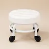 Tabouret de coiffeur cosmétique pour salon de pédicure rond Voir les images du produit 7