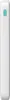 A white power bank with a teal button on top, isolated on a white background. Produktbild-Vorschau
