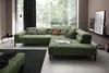 KAWOLA Sofa OHIO Ecksofa Feincord olivgrün mit motorischem Produktbild-Vorschau 2