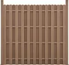 A brown WPC fence panel. Anteprima dell’immagine prodotto