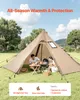 SucceBuy Přenosný stan tipi pro 2 osoby s přípojkou na Náhled obrázku produktu 2