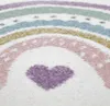 Kinderzimmer Teppich Spielteppich Regenbogen Herzchen Produktbild-Vorschau 3