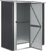An empty metal shed with its doors open. Produktbild-Vorschau