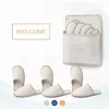 Relaxdays, 6 párov domácej obuvi, "Welcome" s taškou, Náhľad obrázku produktu 6