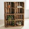 Holzkiste geflammt 40x30x25cm - Obstkiste Regalbox mit & Produktbild-Vorschau 5