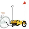 vidaXL Remorque pour vélo Jaune Tissu Oxford et fer Voir les images du produit 3