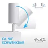 Deckenleuchte schwenkbar weiß Deckenstrahler Wandleuchte 2x Produktbild-Vorschau 5